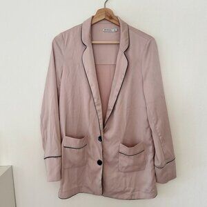 Soft Pink Blazer from Stradivarius